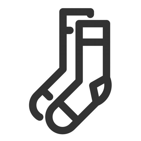 Symbol eines Doppelpack Socken.